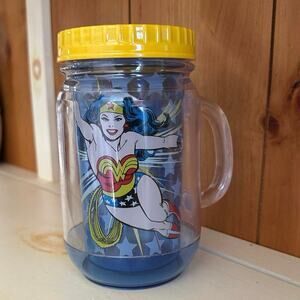 Wonder Woman Double Wall Tumbler With Handle